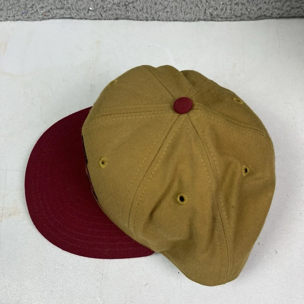 Vintage 90s Minnesota Gophers New Era Pro Model Hat Cap 100% Wool USA Made 7 1/8